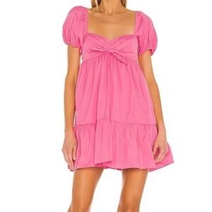 Amanda Uprichard Pink Babydoll Dress